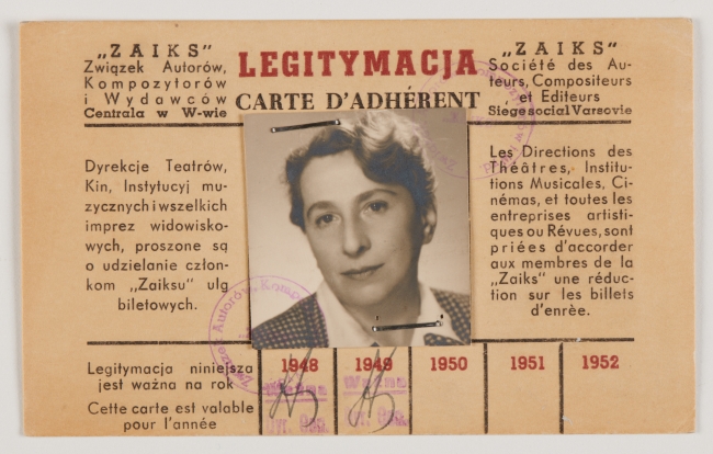 Legitymacja Magdaleny Gross-Zielińskiej