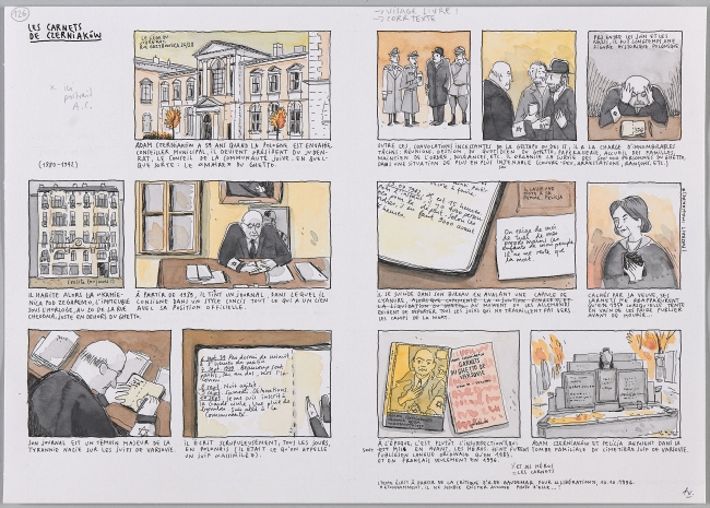 Karta podstawowa planszy komiksowej ,,Dziennik Czerniakowa''