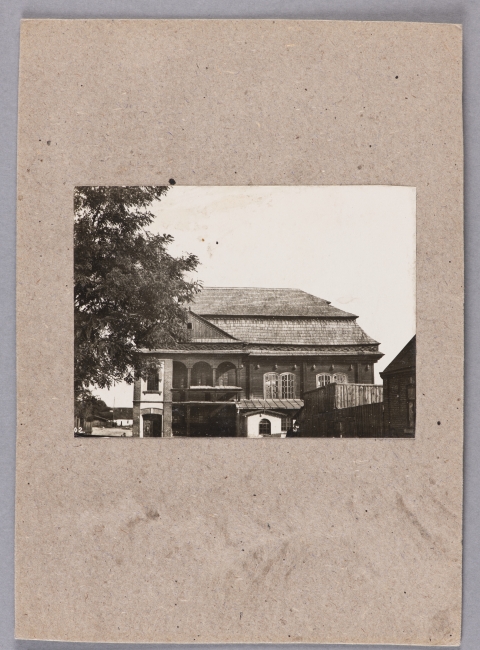 Fotografia synagogi w Końskich