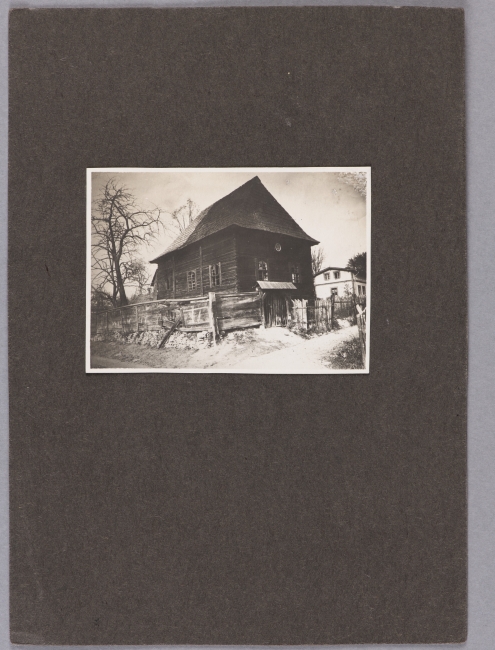 Fotografia synagogi w Cieszowej
