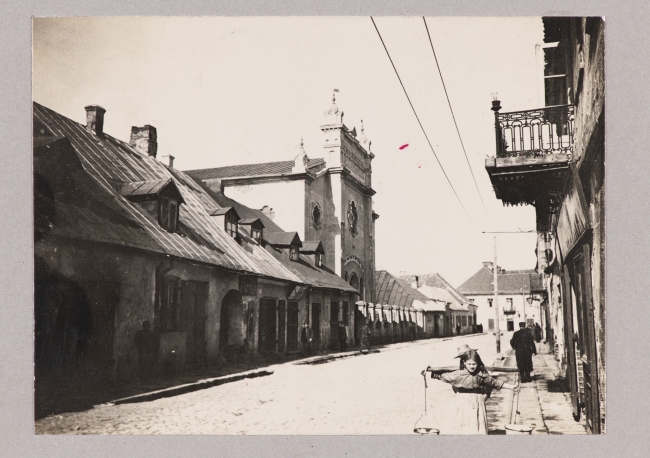 Fotografia synagogi w Łowiczu