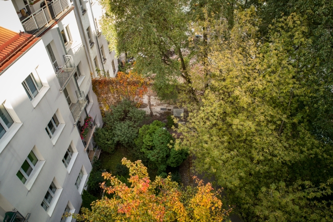 Fragment muru getta warszawskiego