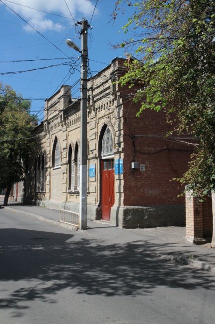 Budynek Synagogi Nauczycieli w dzielnicy Jerusalimka w Winnicy.  Stan w lipcu 2017 r.