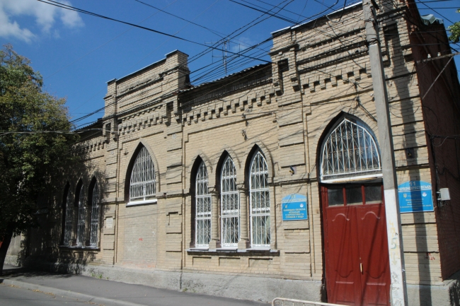 Budynek Synagogi Nauczycieli w dzielnicy Jerusalimka w Winnicy.  Stan w lipcu 2017 r.