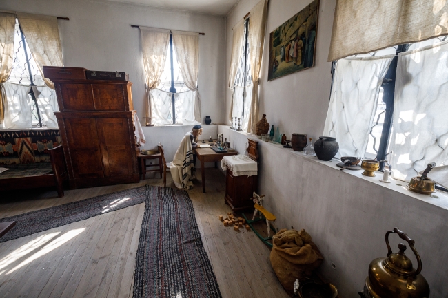 Wnętrze pomieszczenia Zespołu Synagogalnego we Włodawie