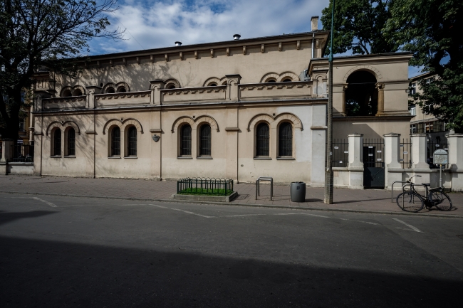 Synagoga Tempel, widok od Miodowej