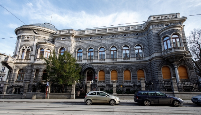 Pałac Karola Poznańskiego przy ul. Gdańskiej w Łodzi. Obecnie siedzuba Akademii Muzycznej.